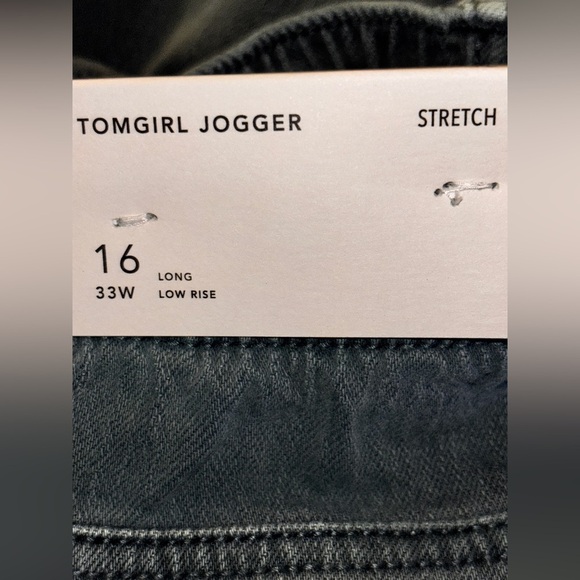American Eagle Tomgirl Stretch Utility Jogger Women 16 L Relaxed Tapered Leg NEW - Picture 10 of 12
